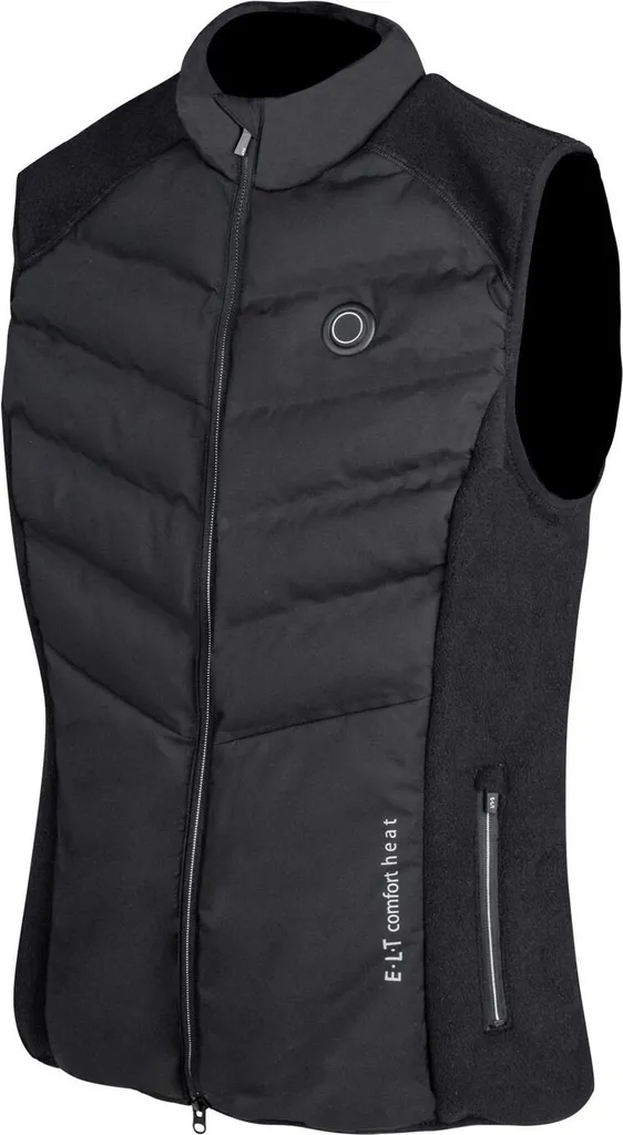 Gilet chauffant équitation E.L.T Femme Noir S idéal pour l'écurie