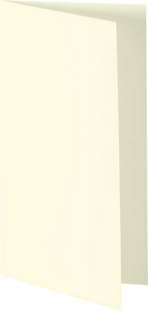 Carte double Heyda ivoire 220g format DL pour une papeterie haut de gamme