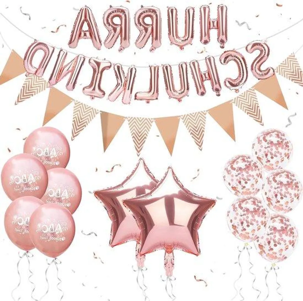 Lot de ballons rose doré opaques ne ternissent pas pour vos fêtes