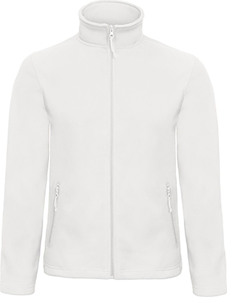 B&C FUI50 | Herren Microfleece Jacke Duo ID.501 - Farbe: White - Größe: M
