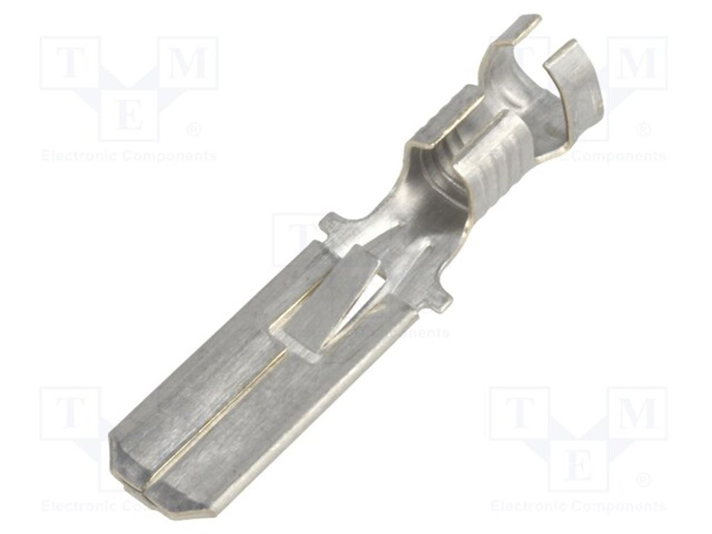 3x Kabelschuh: flach 4÷6mm2 6,3mm 0,8mm männlich Klemmverbindung 180409-2 isolier