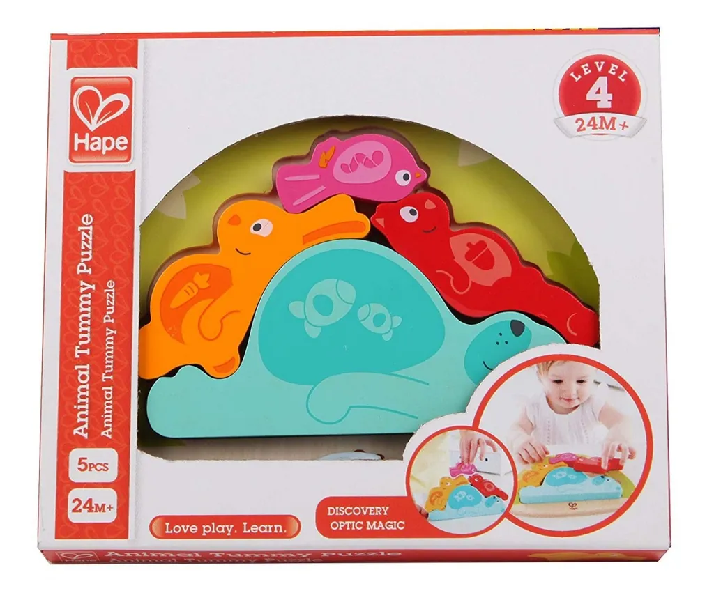 Puzzle Bois Animaux Solide Hape Jouet d'Éveil sans Risque Toxique - 3