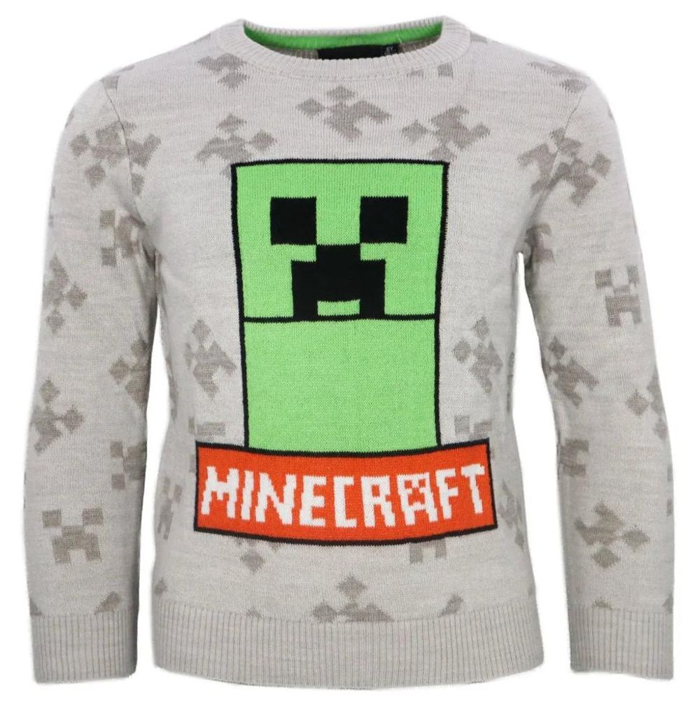 Minecraft Gamer Creeper Kinder Jungen Pulli Pullover Produktbild 