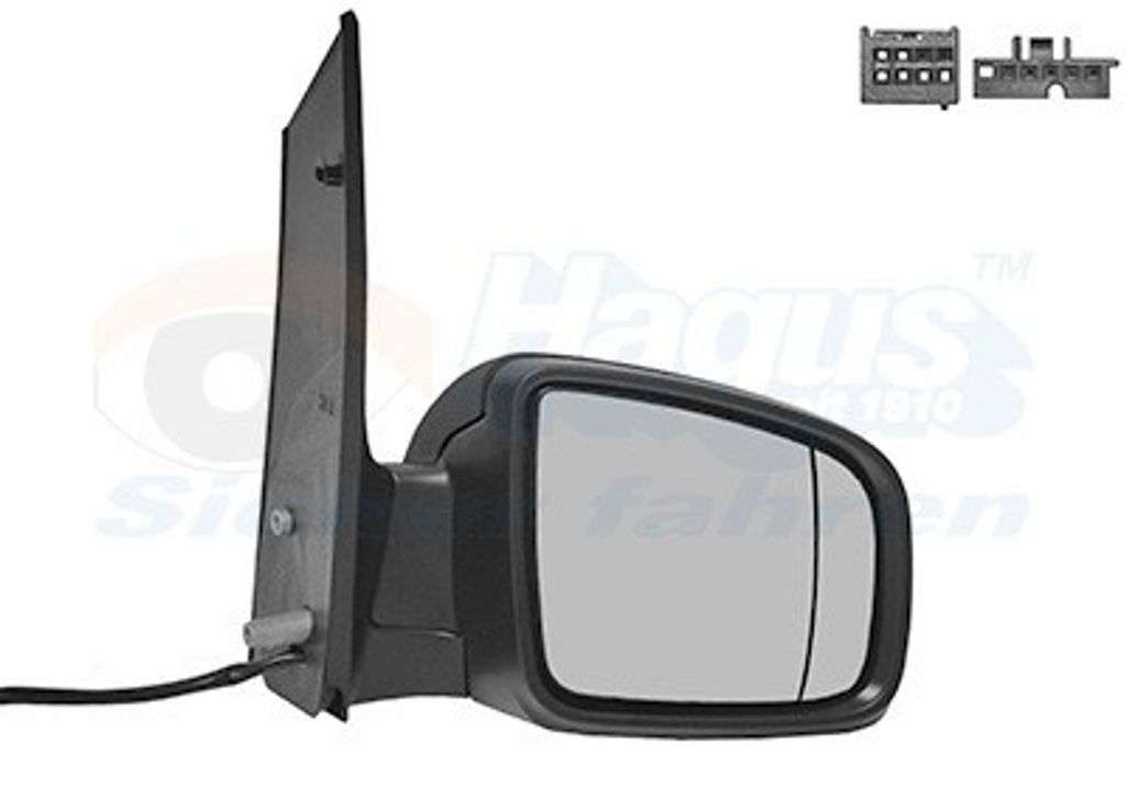 VAN WEZEL 3081818 Außenspiegel Seitenspiegel Rechts passend für MERCEDES-BENZ VITO Bus (W639) Asphärisch Beheizt