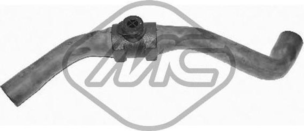 Metalcaucho 8889 Kühlerschlauch OE 7M0121101BA kompatibel mit Galaxy, Alhambra, Sharan