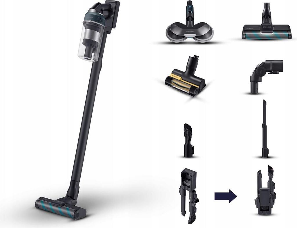 Samsung VS20C852FTB handheld vacuum Black, Blue Bagless Immagine del prodotto 