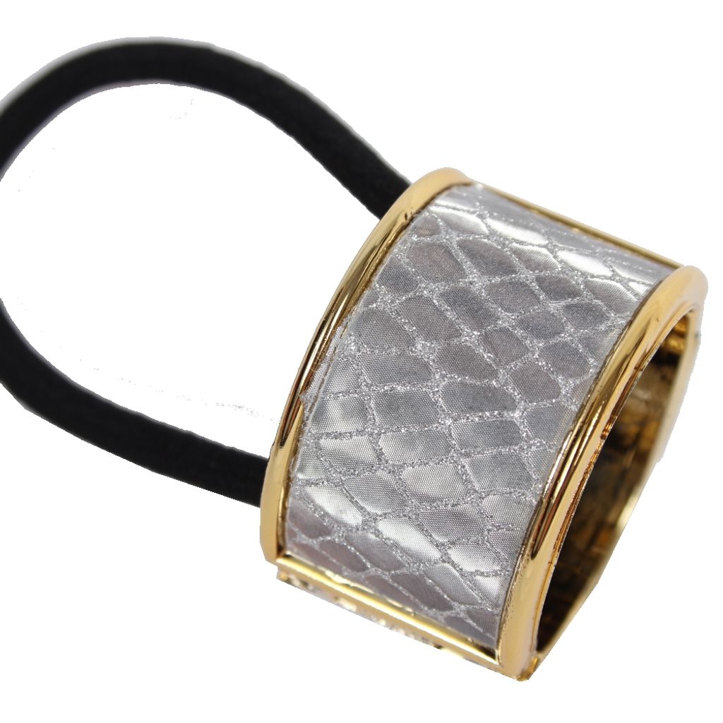 JUSTFOX Haarring Mit Spikes – Silber, Gummi/Kunststoff, Punk-Style, Bis 3 Cm öffnen