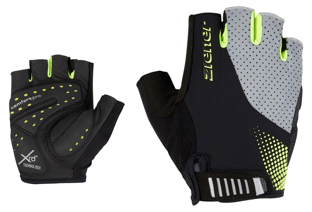 Ziener CUDJO-Z bike glove man - black.poison yellow, Größe:8