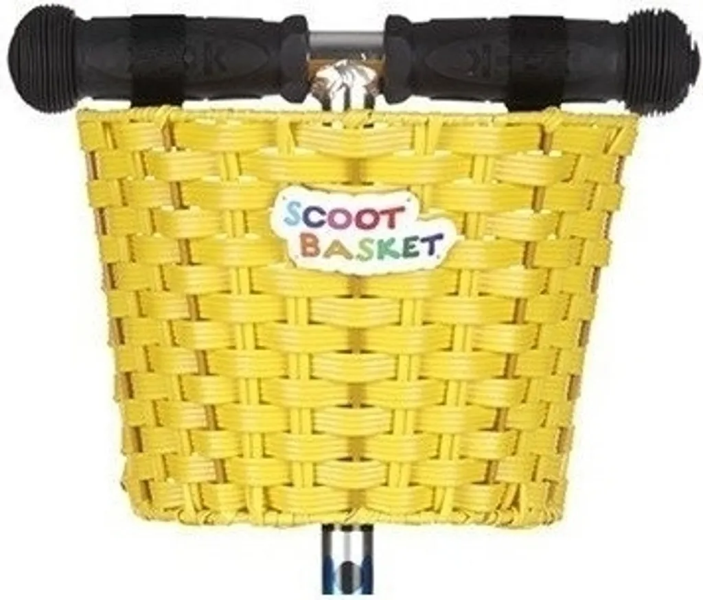 Micro Panier Roller Jaune - Panier de Guidon Tressé Main et Robuste