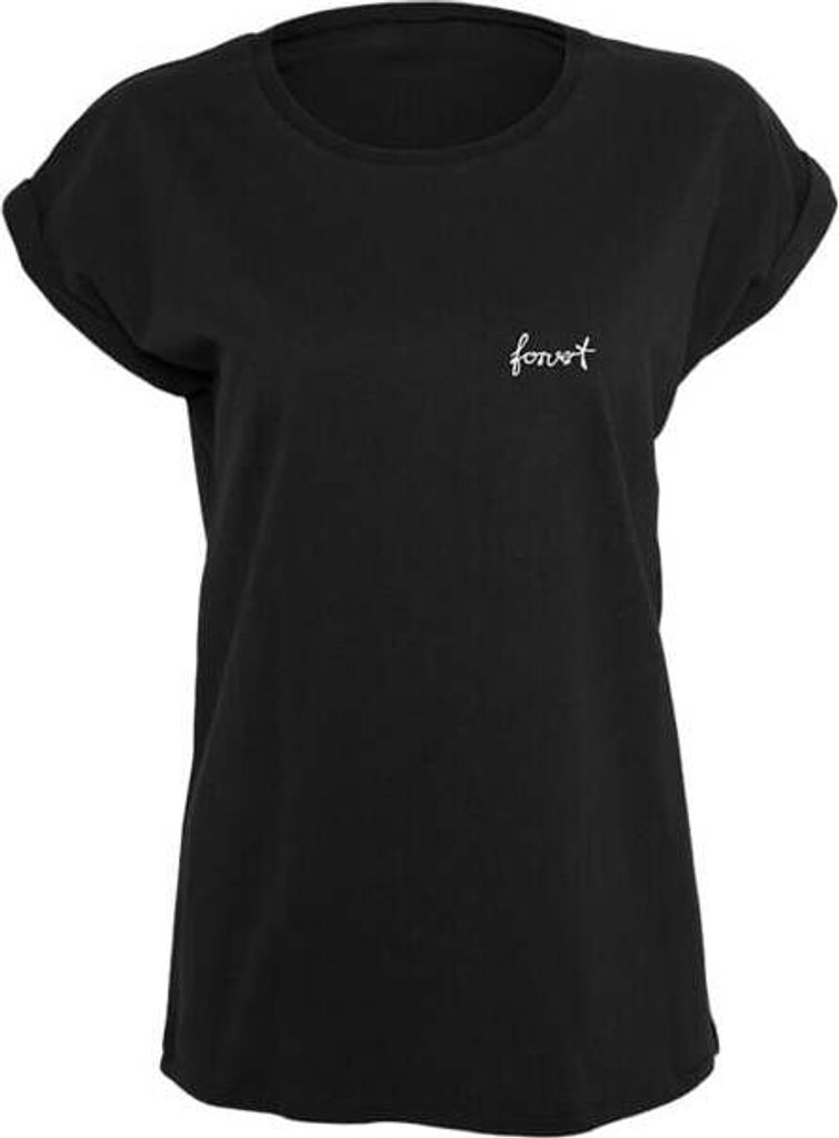 Forvert T-Shirt Damen Santa Maria schwarz Basics 100% Baumwolle M