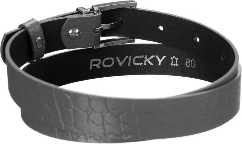 Rovicky DHZPDS25GK33956 Cintura Uomo Pelle Nera - Qualità Garantita - 3