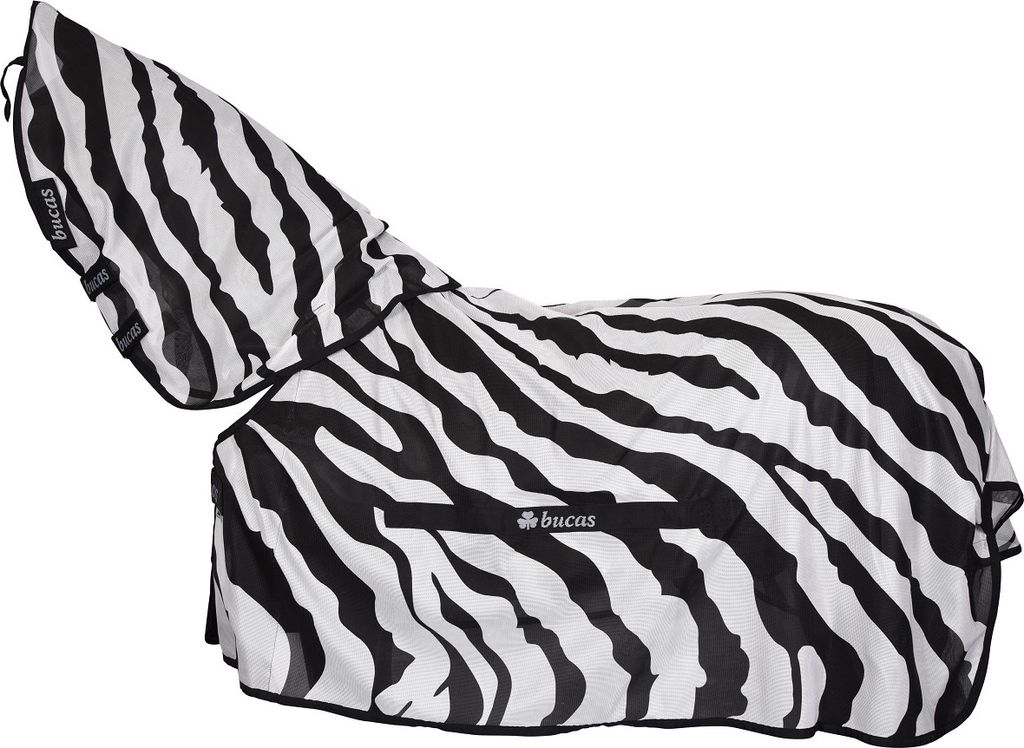 Bucas Fliegendecke Buzz-Off & Neck Insektenschutzdecke Zebra 115