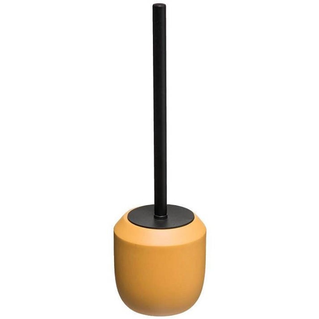 5Five Toilettenburste im Halter - Polyresin - senfgelb - 38 cm