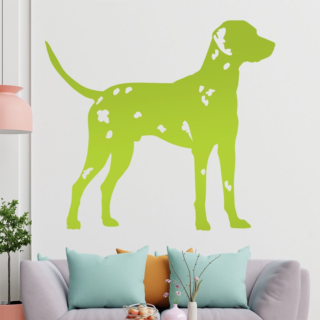 KIWISTAR Dalmatiner Silhouette Wandtattoo in 6 Größen - Wandaufkleber Wall Sticker - Dekoration, Küche, Wohnzimmer, Schlafzimmer, Badezimmer