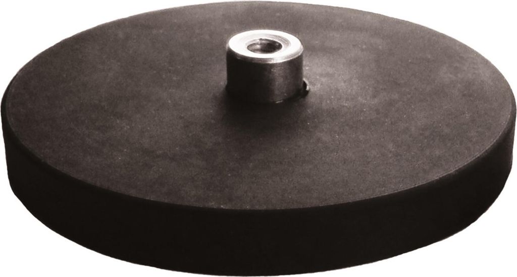 Flachgreifermagnet Set 2-teilig mit Gewindebuchse, Neodym, 66 mm 2 Stk