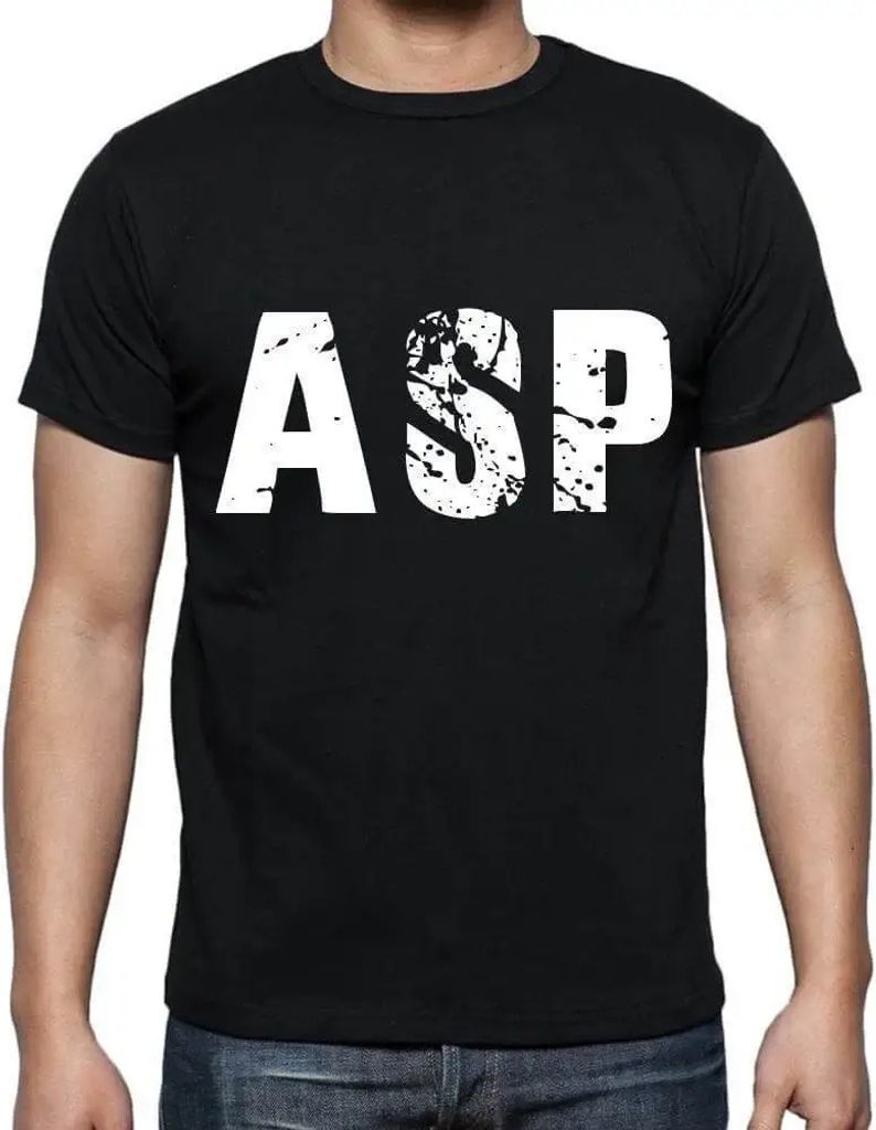 Herren Grafik T-Shirt Asp Öko-Verantwortlich Vintage Jahrgang Kurzarm Lustige Druck Geburtstag Geschenk Mann