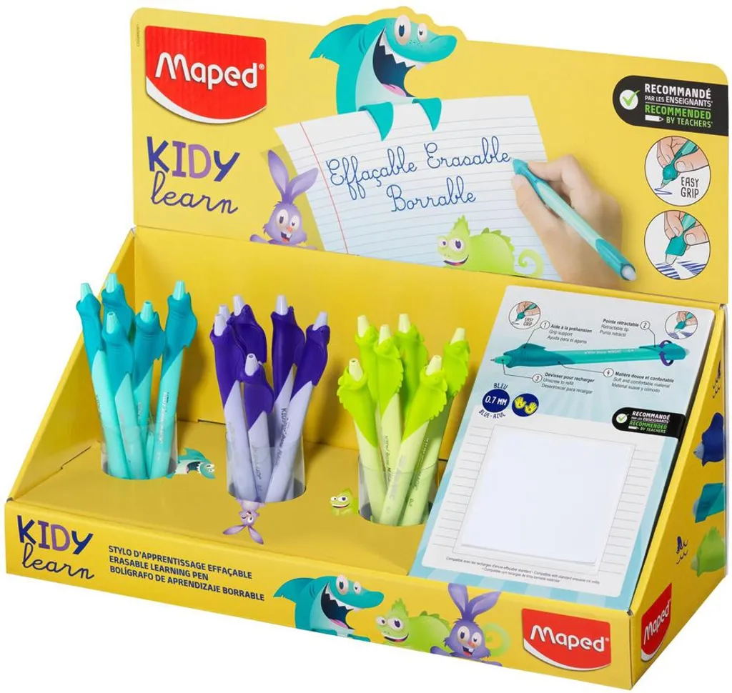 Maped 229503 KIDY learn Roller d'Apprentissage Écriture Présentoir 18 pcs