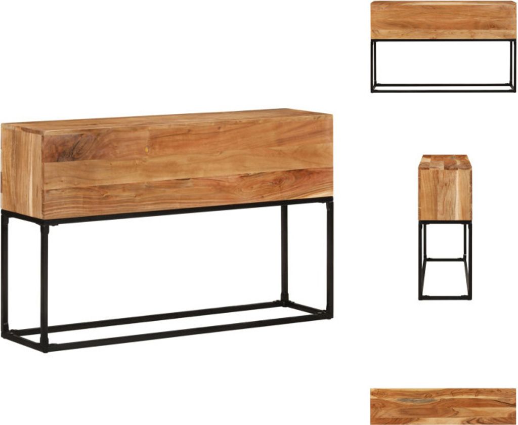 vidaXL Konsolentisch 120x30x75 cm Massivholz Akazie -  Produktbild 