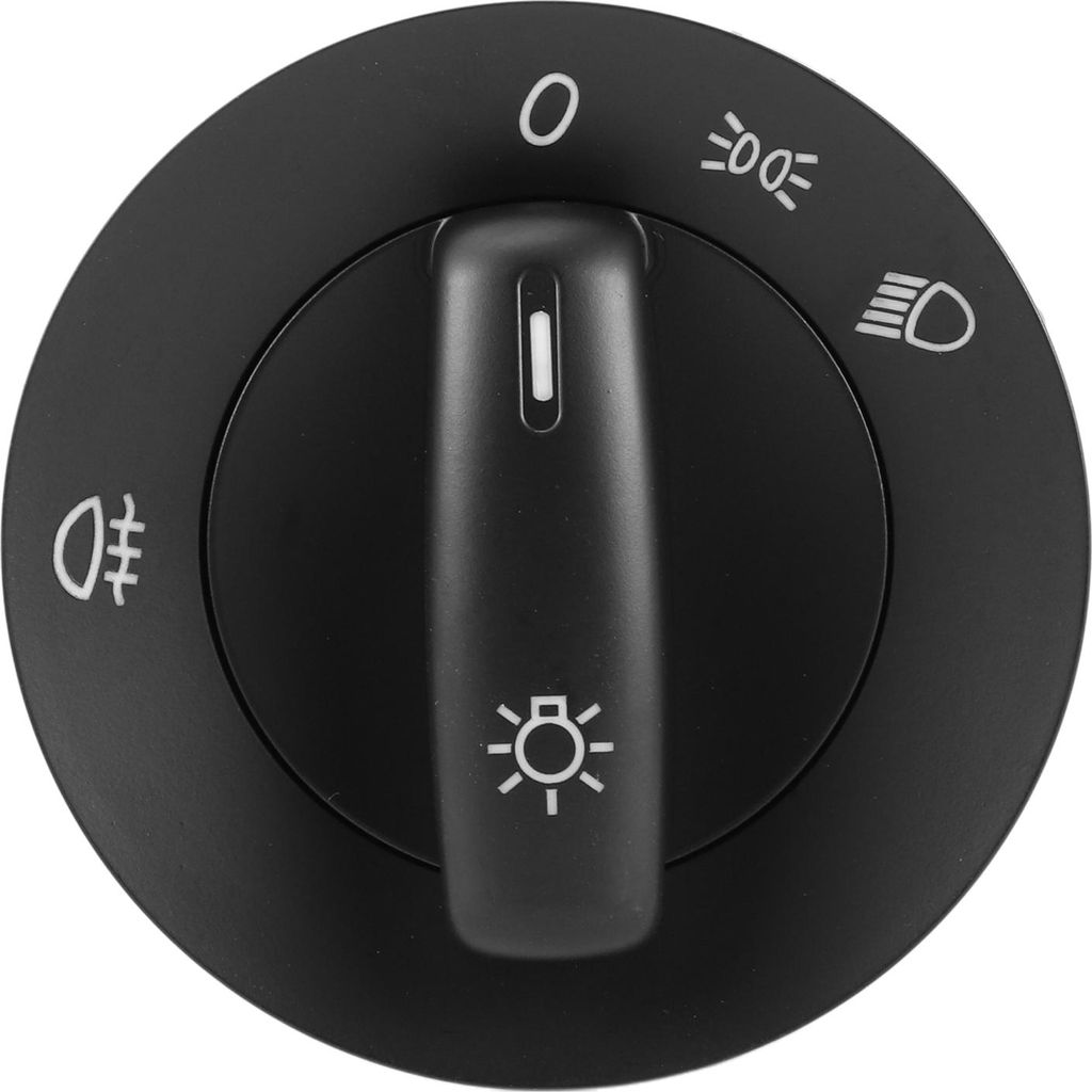No.1T0941431B Lichtschalter für Volkswagen Caddy 2004-2008 Abblendschalter Schwarz