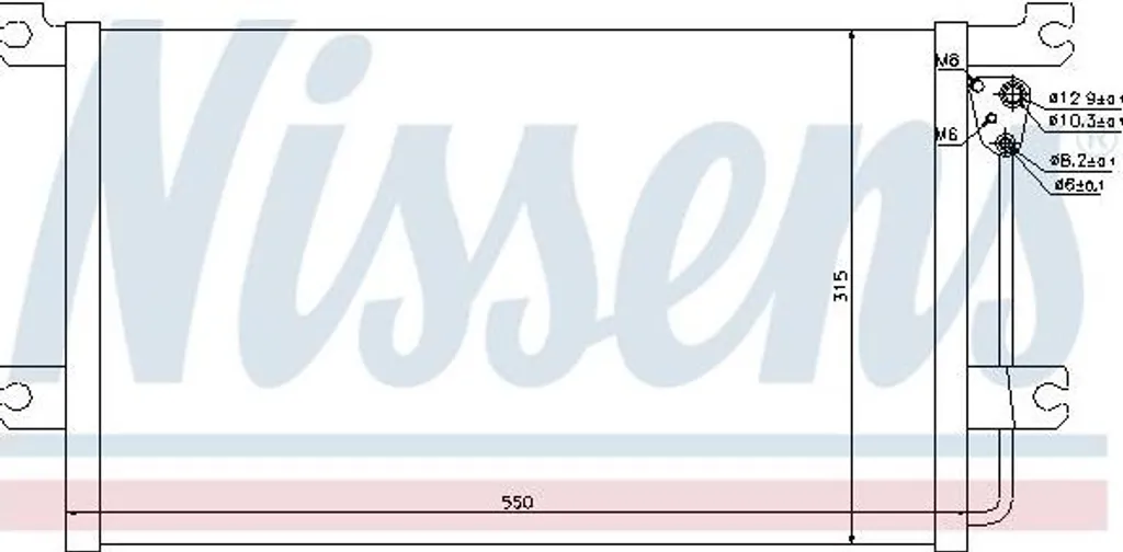 Condenseur clim Nissens 94900 haute performance - Mitsubishi L400