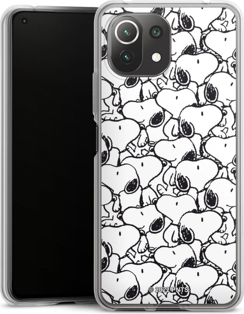 DeinDesign Handyhülle für Xiaomi Mi 11 Lite 5G NE Silikon Hülle Case Smartphone Schutzhülle Muster Peanuts Snoopy