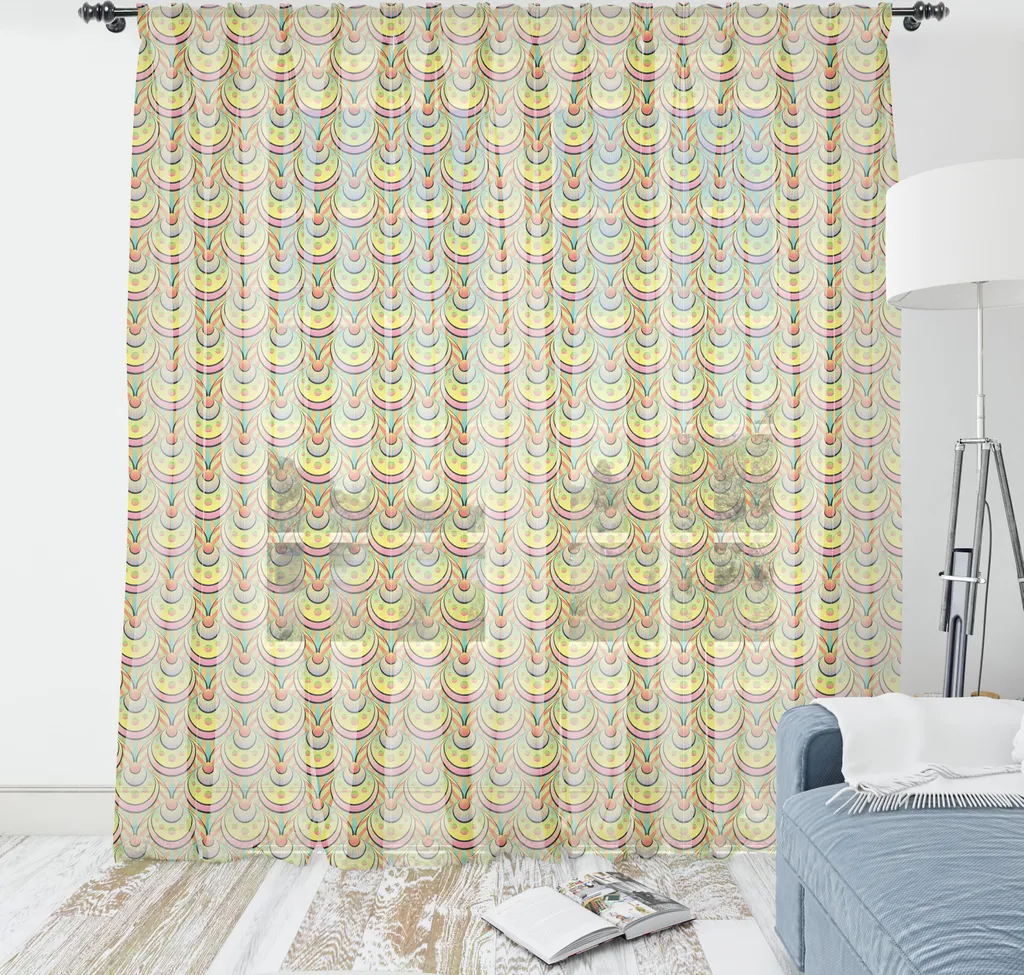 ABAKUHAUS Arazzo Gigante Anni '70 – Groovy Hippie Arcobaleno, Tessuto Microfibra 230x140 Cm, Decorazione Parete Camera Letto
