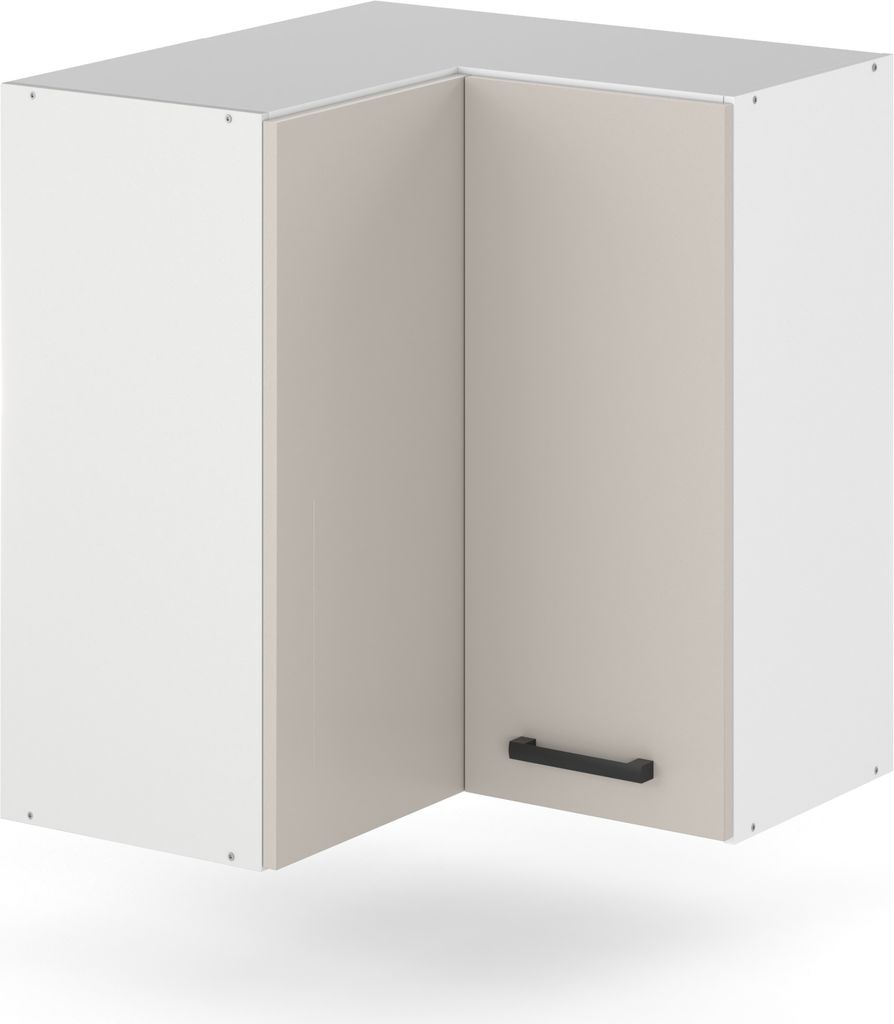 ULWEHOME | Eck-Hängeschrank 60 x 60 cm Beige, Produktbild 