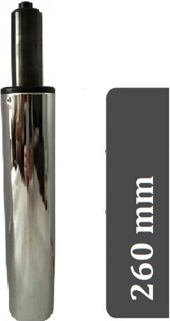 Gasfeder für Bürostuhl 260 mm chrom 200 kg Gasdruckfeder für Drehstuhl