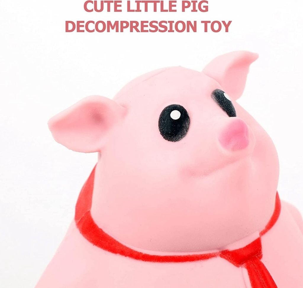 Squishy hračka proti stresu Pig Pink Pig, Kawaii Squishies Obrázek produktu 4