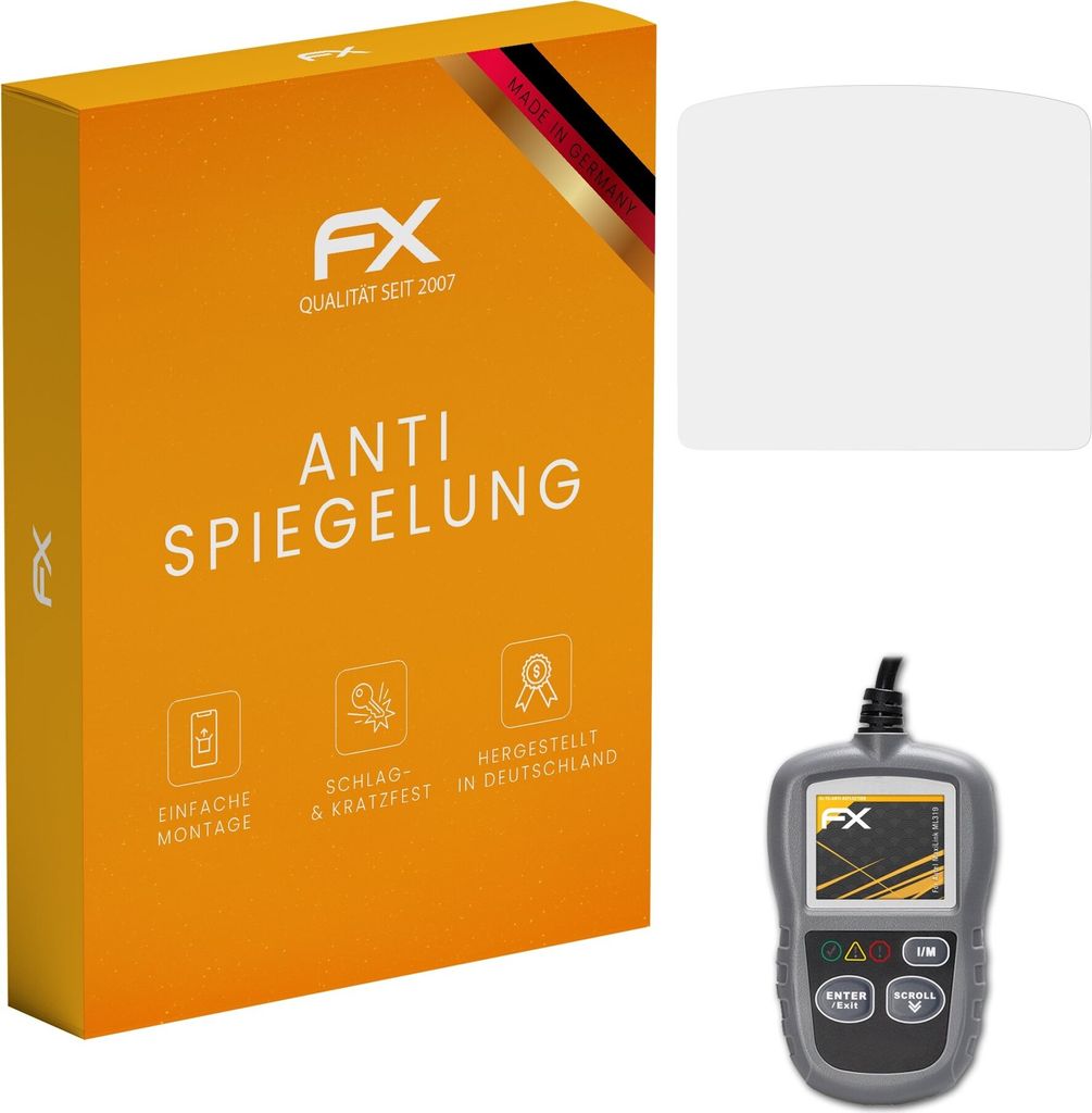 atFoliX FX-Antireflex 2x Schutzfolie kompatibel mit Autel MaxiLink ML319 Displayfolie