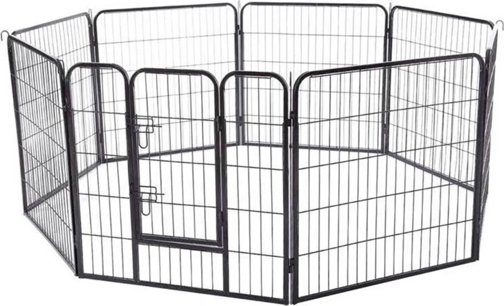 Enclos pour chiot et petit chien Trekker Strong S 8 panneaux modulables