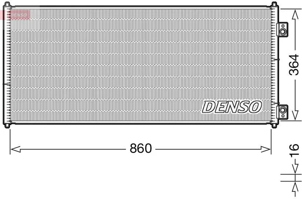 Condenseur de Clim Ford Transit DENSO DCN10032 - Radiateur de Climatisation