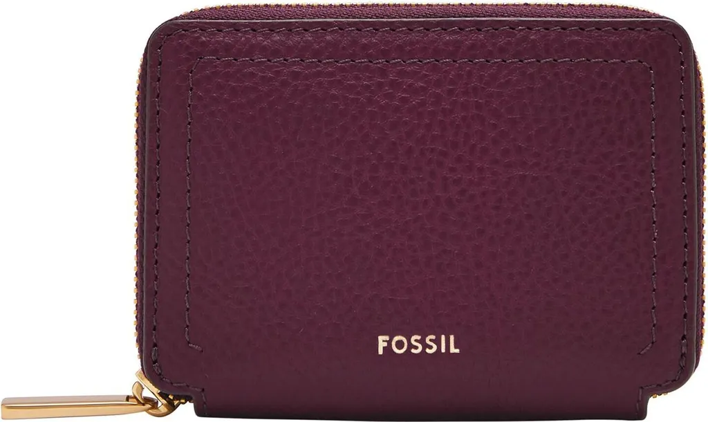 Fossil Logan Zip Around Card Case Amethyst RFID SL10045553