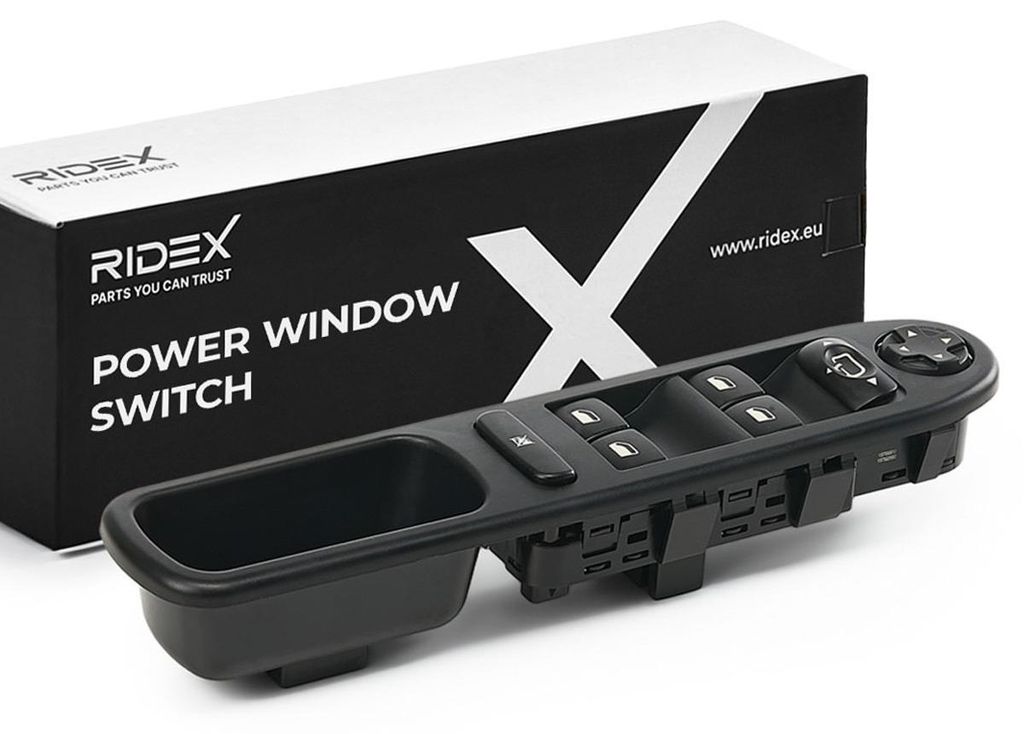 RIDEX 1761S0091 Fensterheberschalter passend für PEUGEOT Produktbild 
