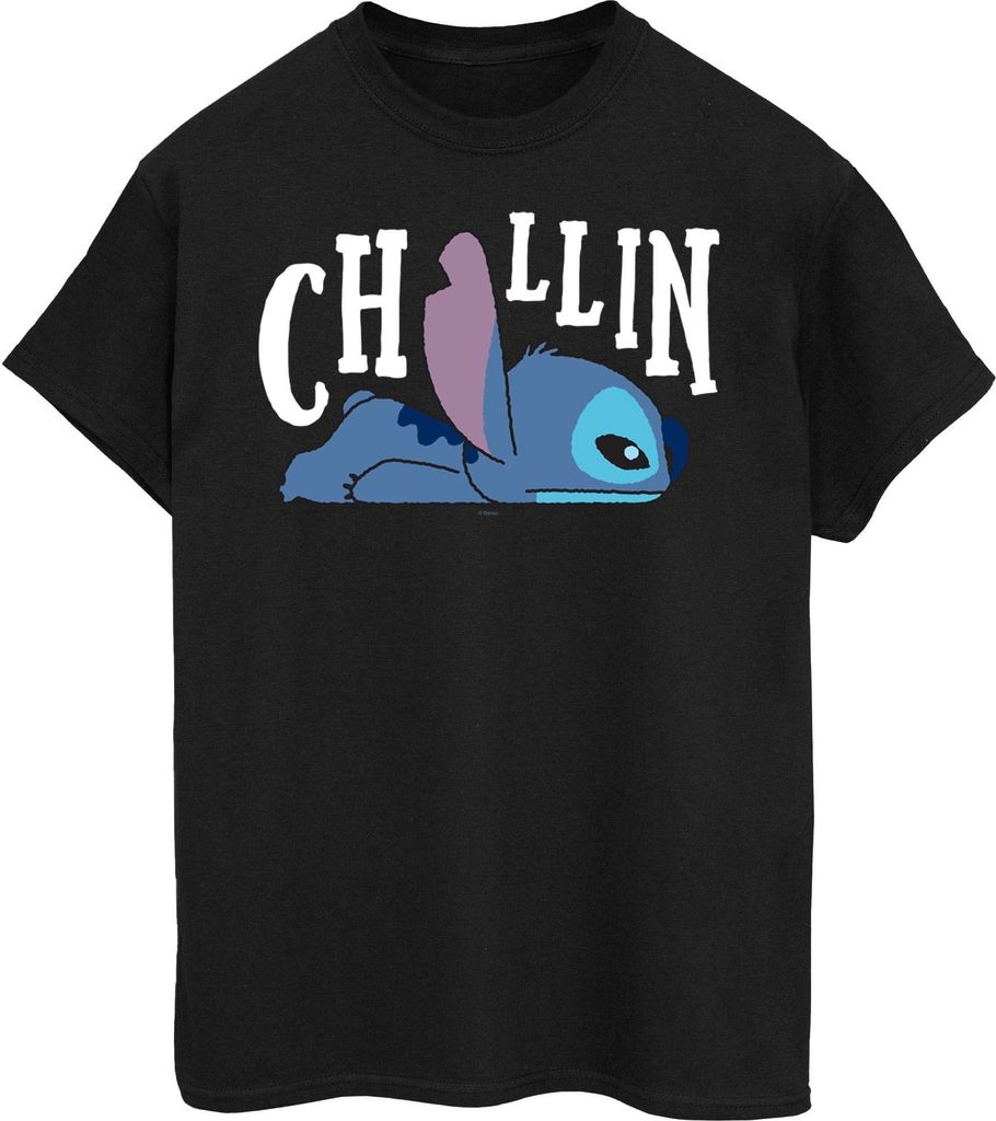Disney - "Chillin" T-Shirt für Damen BI49490 (M) (Schwarz)
