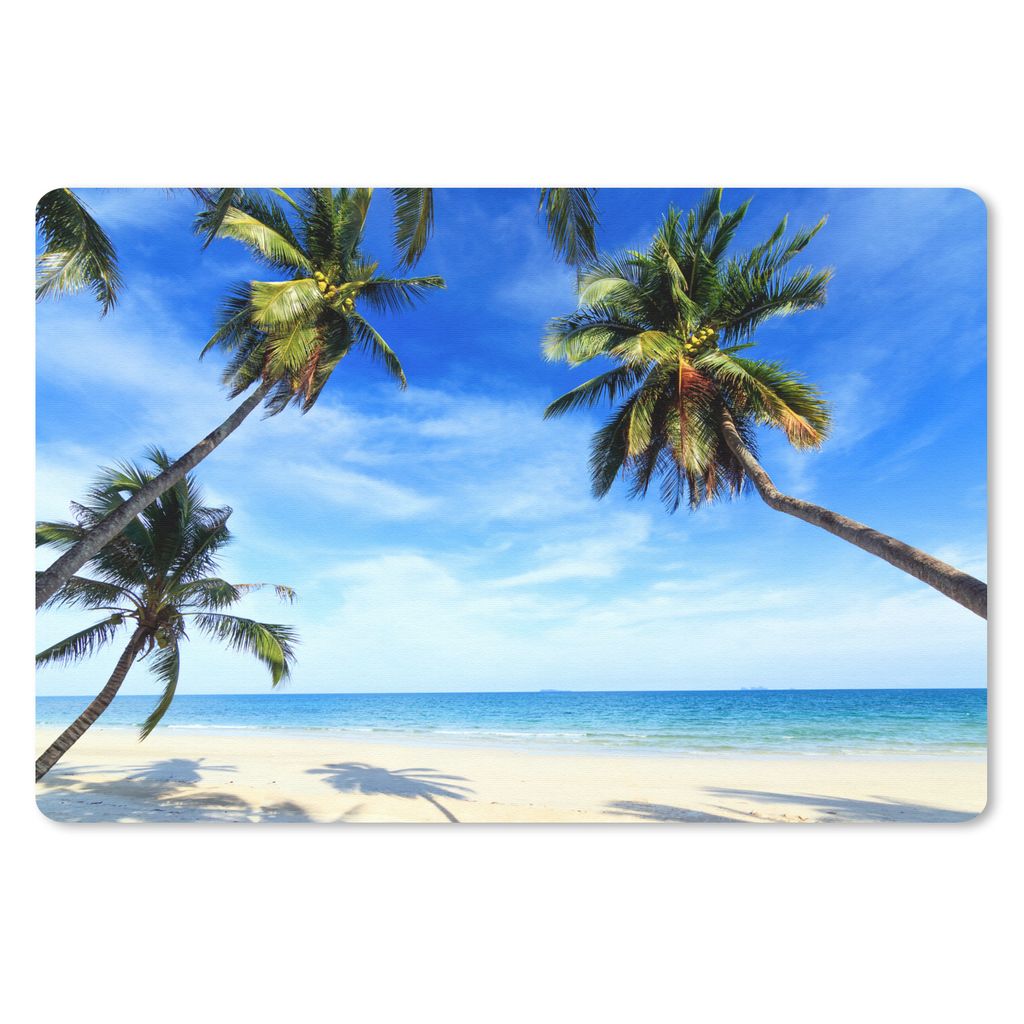 MuchoWow Mauspad Mousepad Palmen - Strand - Meer 27x18 cm - Mousepads - Maus Mat - Pad - Mausunterlage - Büroartikel - Desk Matten
