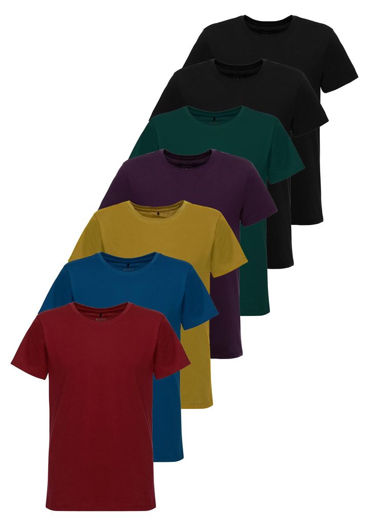 Tazzio Herren T-Shirt Rundhals  7er-Pack E106 (Mix TZJ-4, Produktbild 