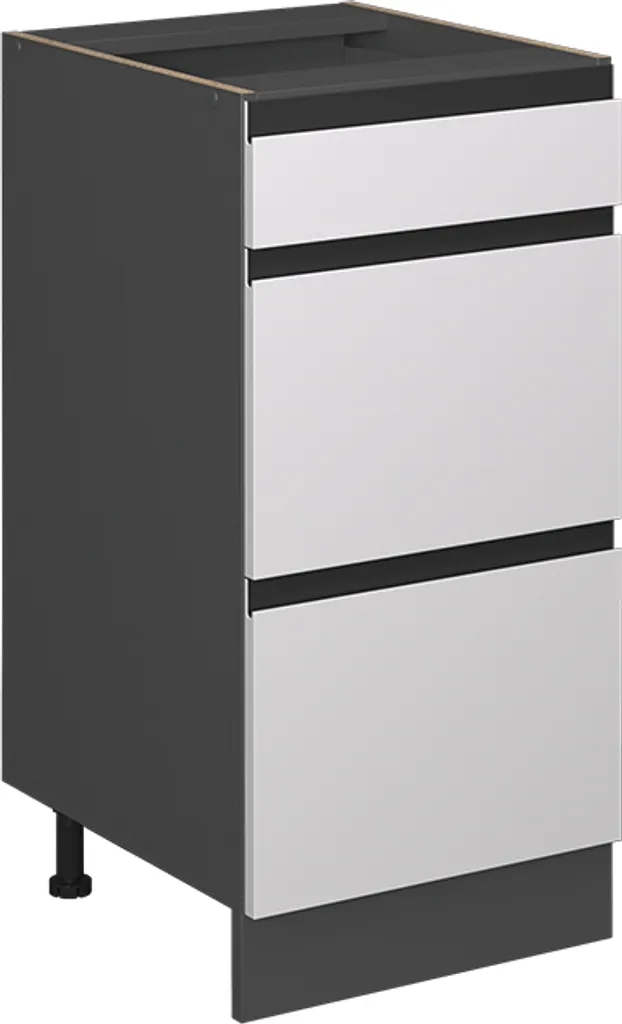 Sottolavello/Base Cucina 40 cm Vicco R-Line Bianco Antracite J-Shape