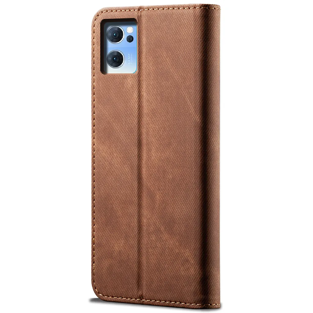 Custodia OPPO Reno7 SE 5G Brown: Tecnologia TPU e Pelle Sintetica - 3