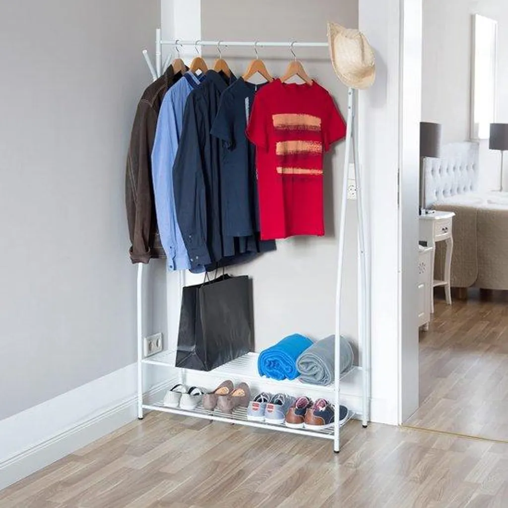 Meuble de rangement chaussures vertical avec pile de stockage 162cm