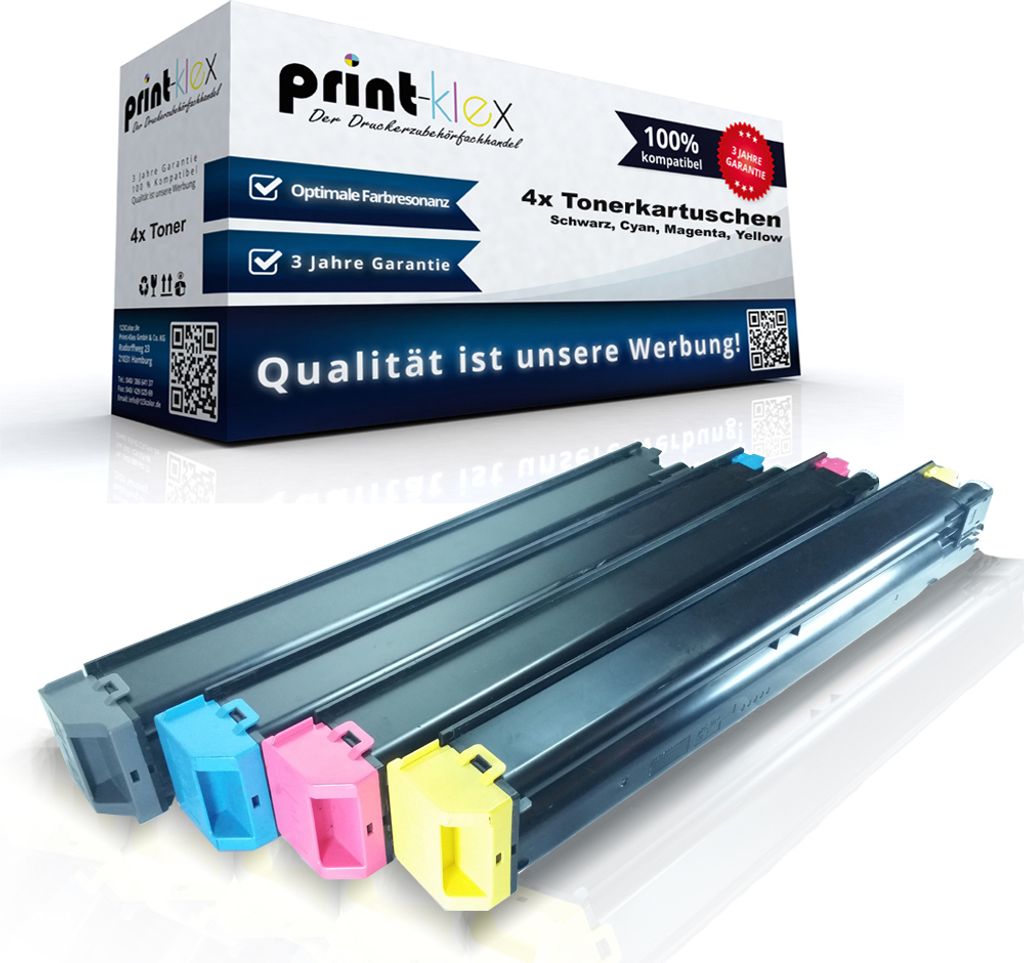 4x kompatible Tonerkartuschen für Sharp MX2614 N MX3111 U MX3114 N MX-23 GTBA MX-23 GTCA MX-23 GTMA MX-23 GTYA Schwarz Cyan Magenta Yellow Sparset...