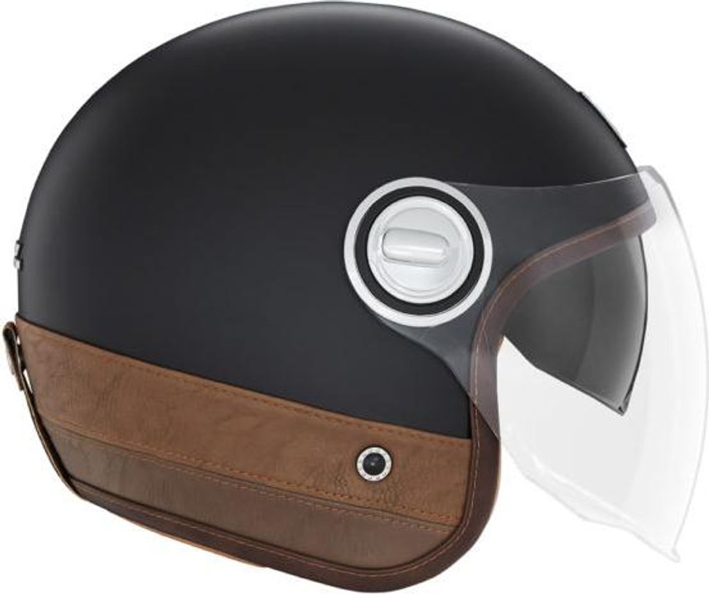 Casco aperto NOX Jet Heritage XL Pelle Nero/Marrone DOT/ECE Immagine del prodotto 