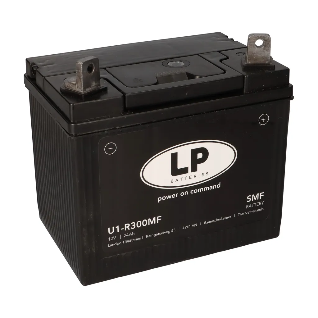 Batteria 12V 24Ah LB U1-R300MF per Trattorino Rasaerba | Avviamento Forte