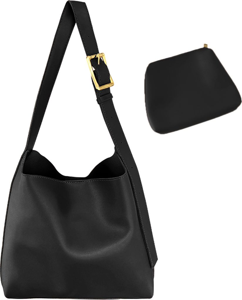 Damen-Umhängetasche, großes Fassungsvermögen, Kunstleder, verstellbare Träger, einfarbig, hohe Tragkraft, Magnet-Reißverschluss, tragbare Dame...