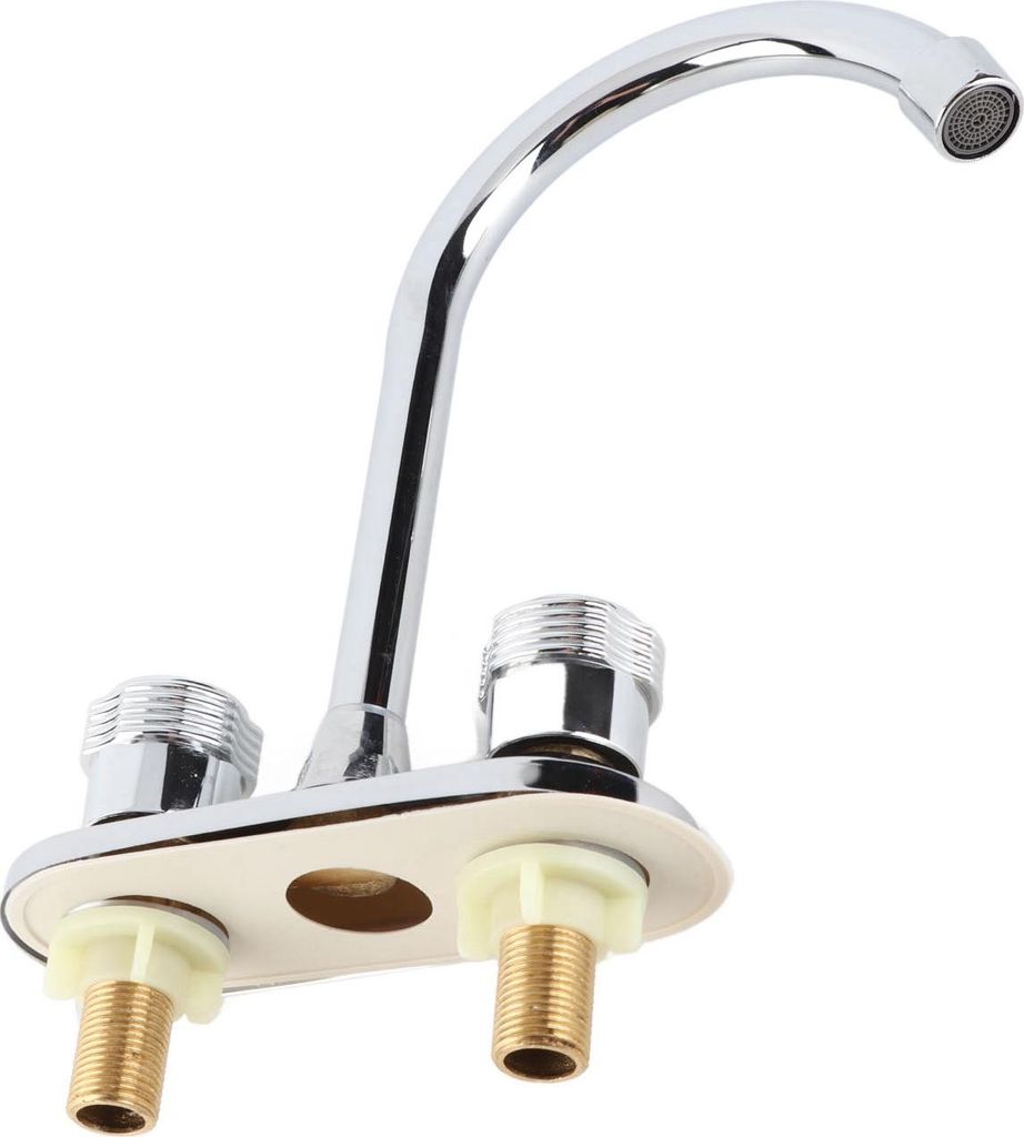 2-Griff-Badarmatur wassersparend Warmwasser-Zentralset-Badarmatur für Küchen Badewanne Waschbecken
