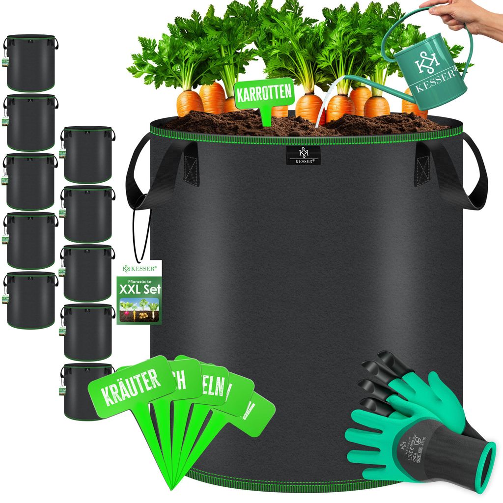 Sac de plantation KESSER® en feutre, avec étiquettes Image du produit 