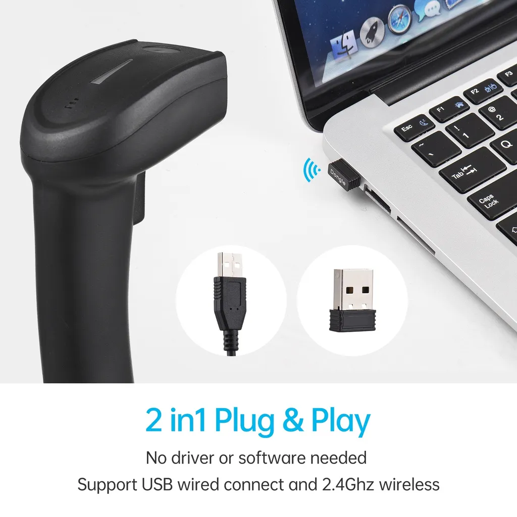 Lecteur de code-barres pour inventaire et logistique - Scanner USB 1D