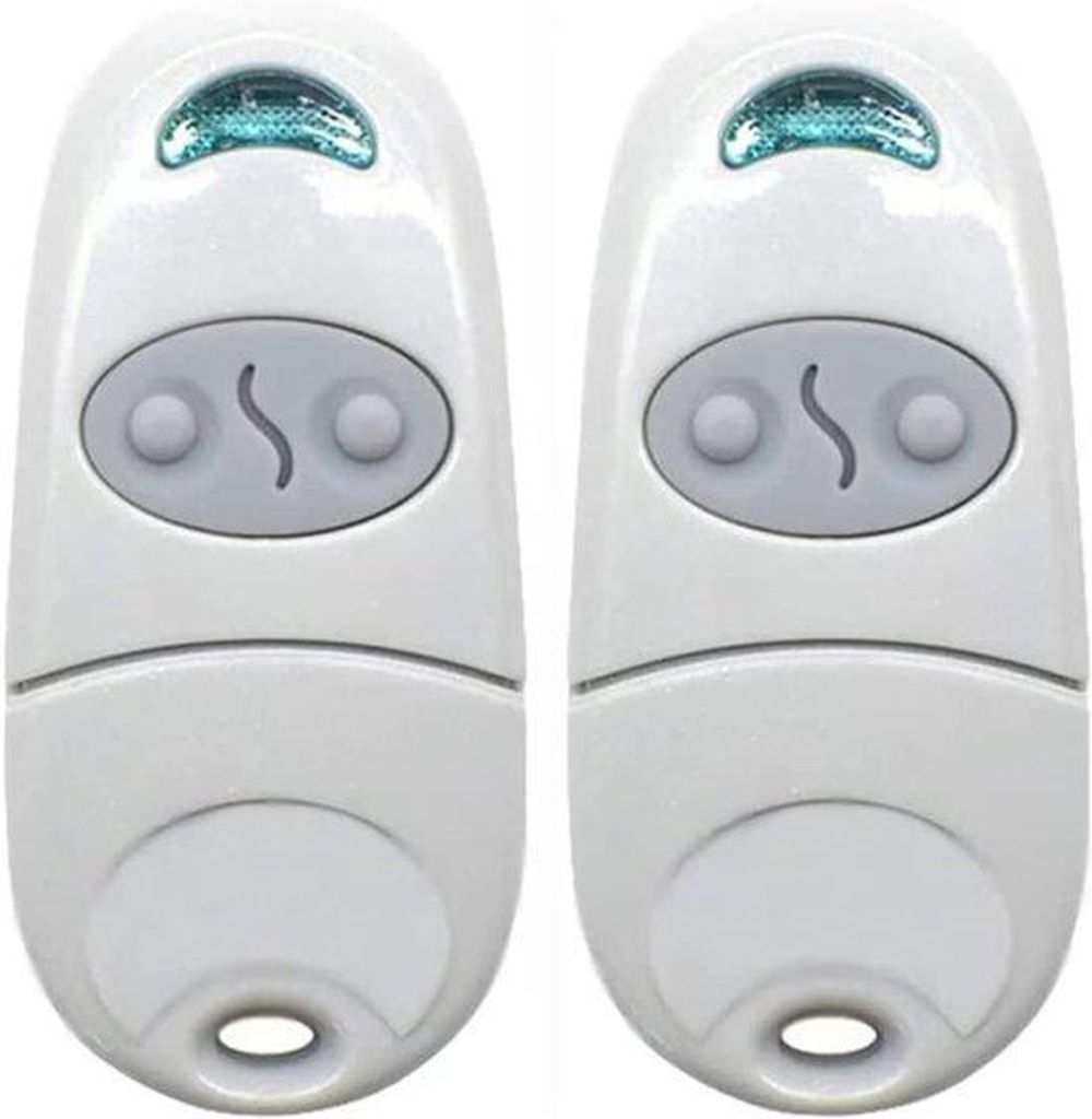 2 Stuks Draagbare Garage-Deuropener-Set - Afstandsbediening - 433,92 MHz - Voor 432NA/432EE/432EV/432M
