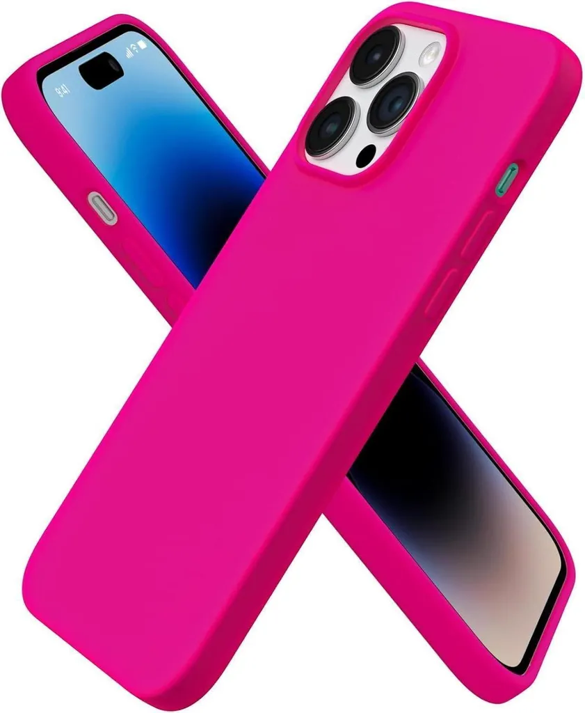 Coque iPhone 14 Pro Max rose pour usage quotidien protection élégante