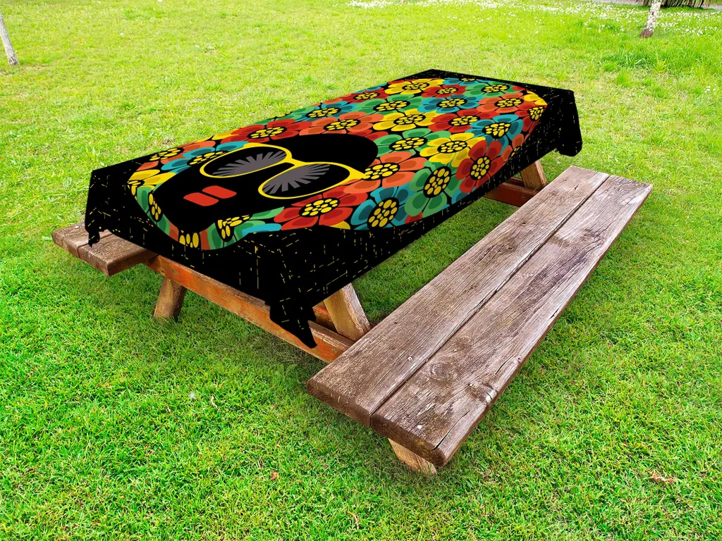 Tovaglia Anni '70 Esterno 145x210 cm | Design Astratto Donna Abakuhaus